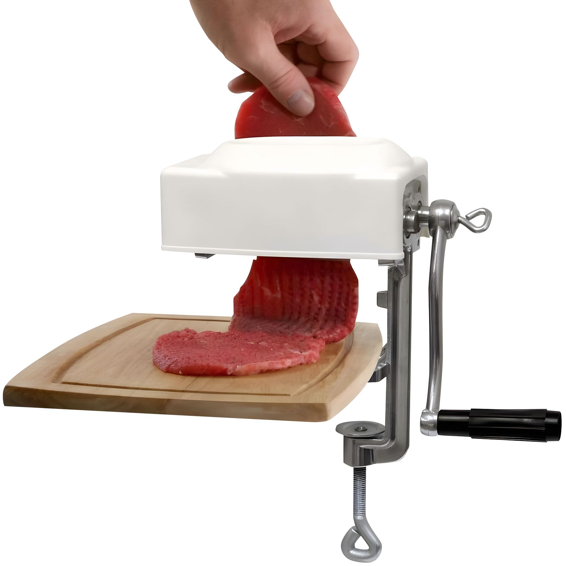 Ablandador profesional de carne manual de hierro fundido, mango ergonómico, diseño compacto para uso doméstico y comercial, cocina, ablandador manual