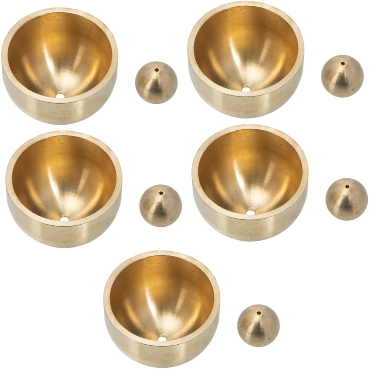 Uonlytech 5pcs Doorbell Copper Bell Accessory Japanese Wind Chime Fittings Replacement for Refrigerator Doorbell Design Comfortable Sound for Relaxation