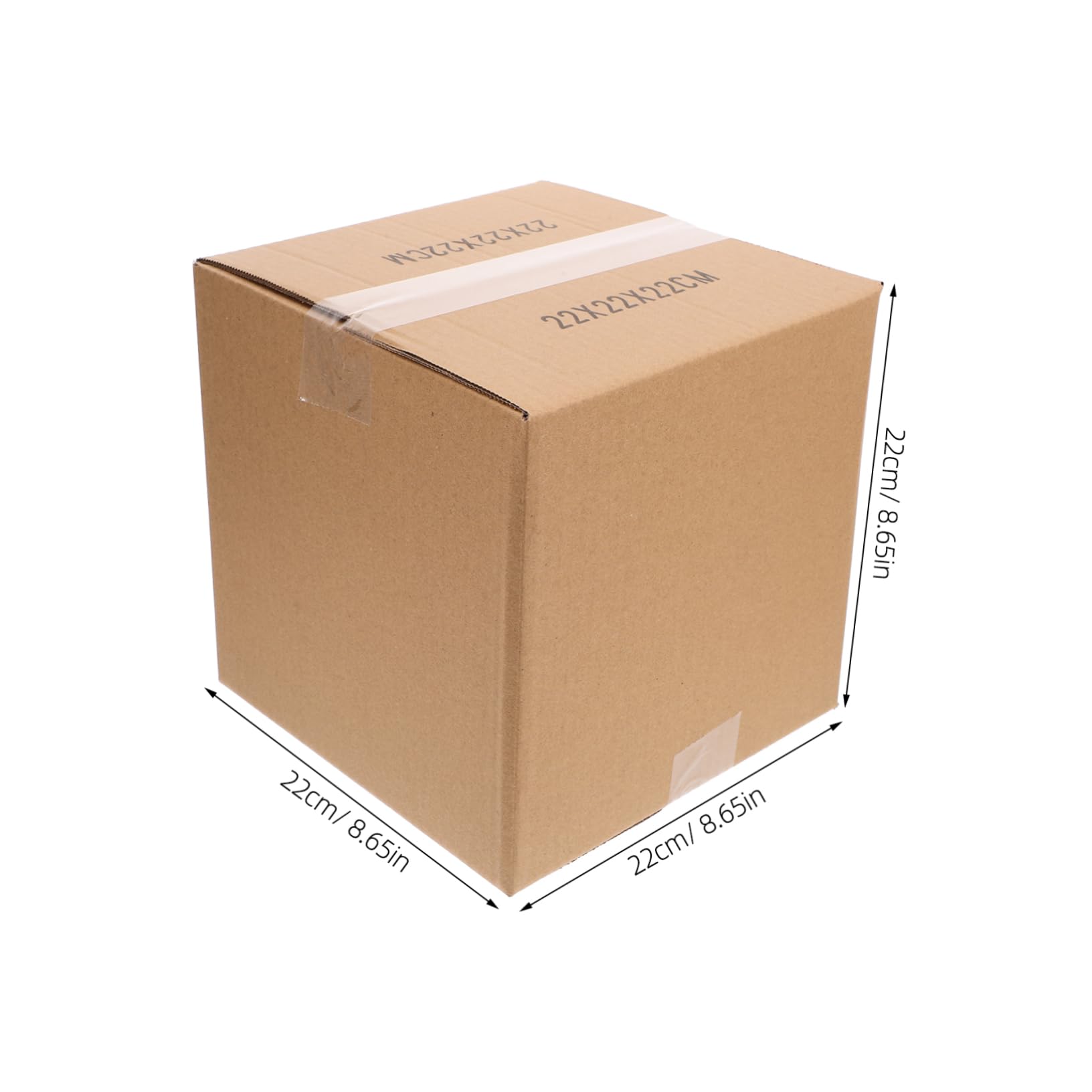 DOITOOL 5 Pièces Lot de Cartons Emballage Moyens Carrés Cartons D'expédition Robustes de Déménagement Durables Triple