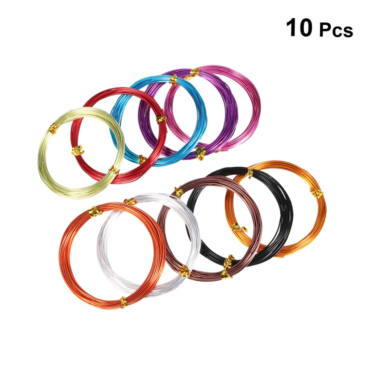 Housoutil 5 Sätze Aluminiumdraht Und Langlebig Für DIY Schmuck Bastelprojekte Und Bonsai Gestaltung 10 Stück * 5
