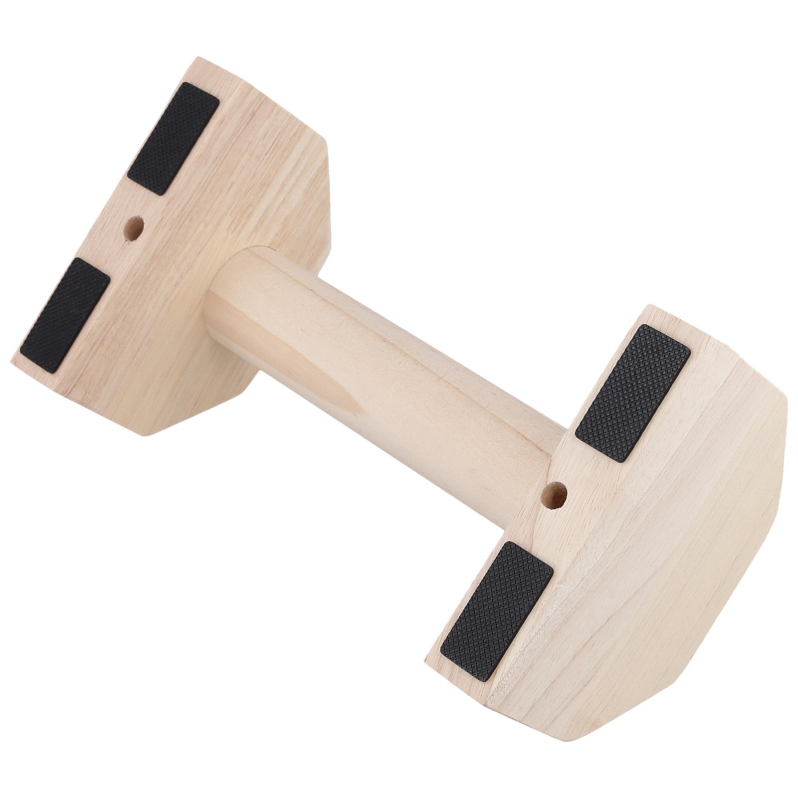 4 Maniglie per Flessioni in Legno, Parallele 25 cm, Portata 300 kg | FAAING, Pino Massello Antiscivolo, Cinghie di Fissaggio, Allenamento Calisthenics, Yoga, Indoor e Outdoor