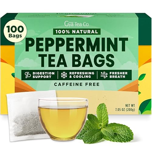 Miniatura 18 de Gya Tea Co Bolsas de Té Herbal de Hoja y Raíz de Diente de León (50 Bolsas) - Sin Cafeína con un Sabor Ácido para Comodidad Durante Todo el Día,