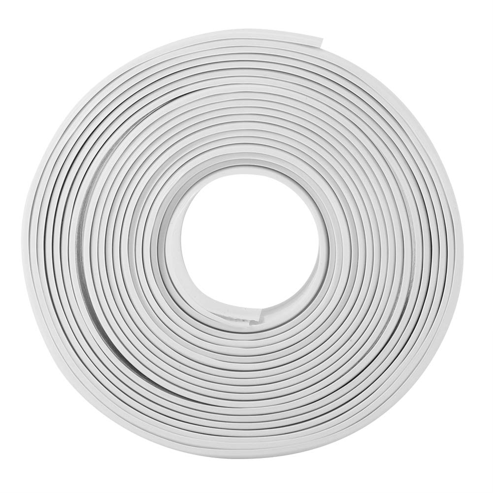 2 szt. Odporna na pleśń taśma uszczelniająca z PCV do kuchni i łazienki, 38 mm x 3,2 m, biała