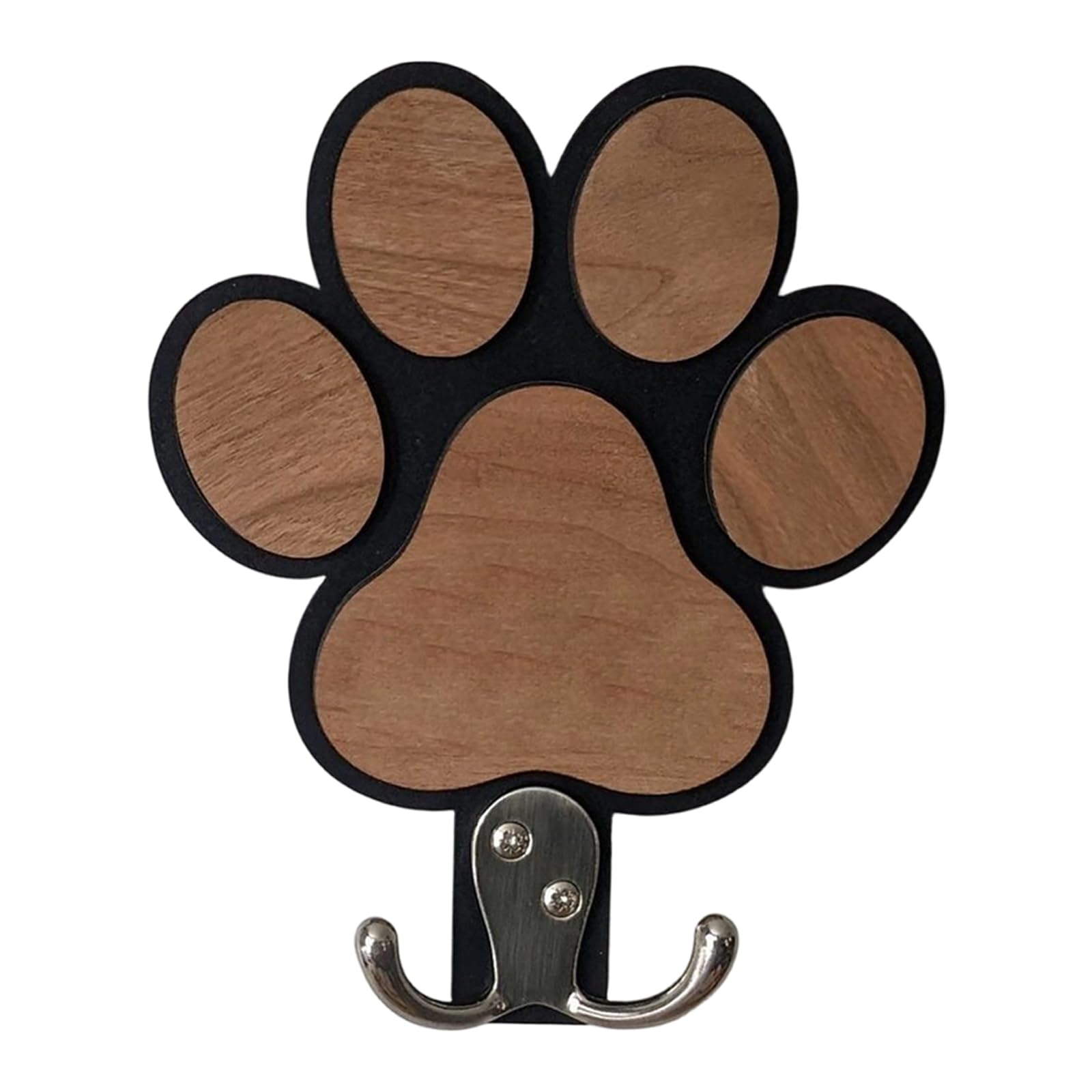 Ijksbehjf Wooden Print Wall Hook Set Wooden Hanger for Towels Keys Coat Bathroom Bedroom Decoration Animal Wall Mount