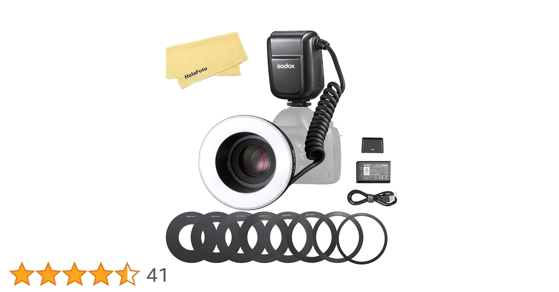 Godox リングフラッシュ コントローラー Amazon.com : GODOX MF-R76 Macro LED Ring Flash Speedlite