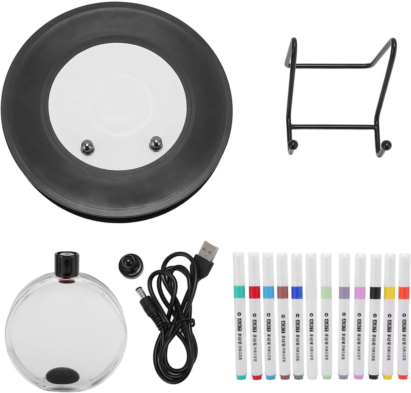 Dancing Ferrofluid Music Visualizer, Magnetic Fluid Sound Visualizer with 12 Colored Pens, 14.8Wh High Power Desktop Decor for Music Lovers and Science Enthusiasts