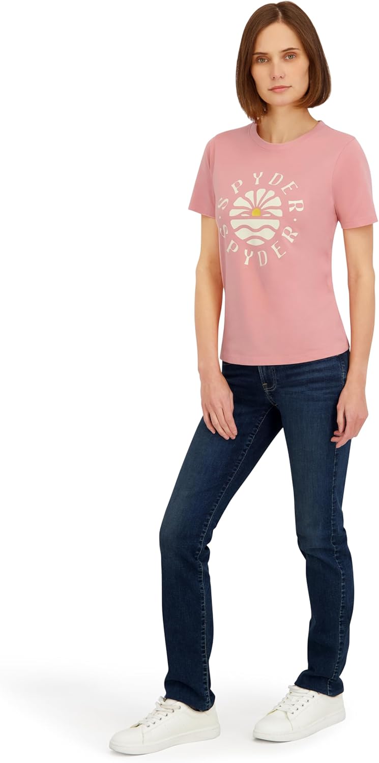Spyder Womens Retro Sunset Graphic Short Sleeve Tee T-Shirt - Image 4