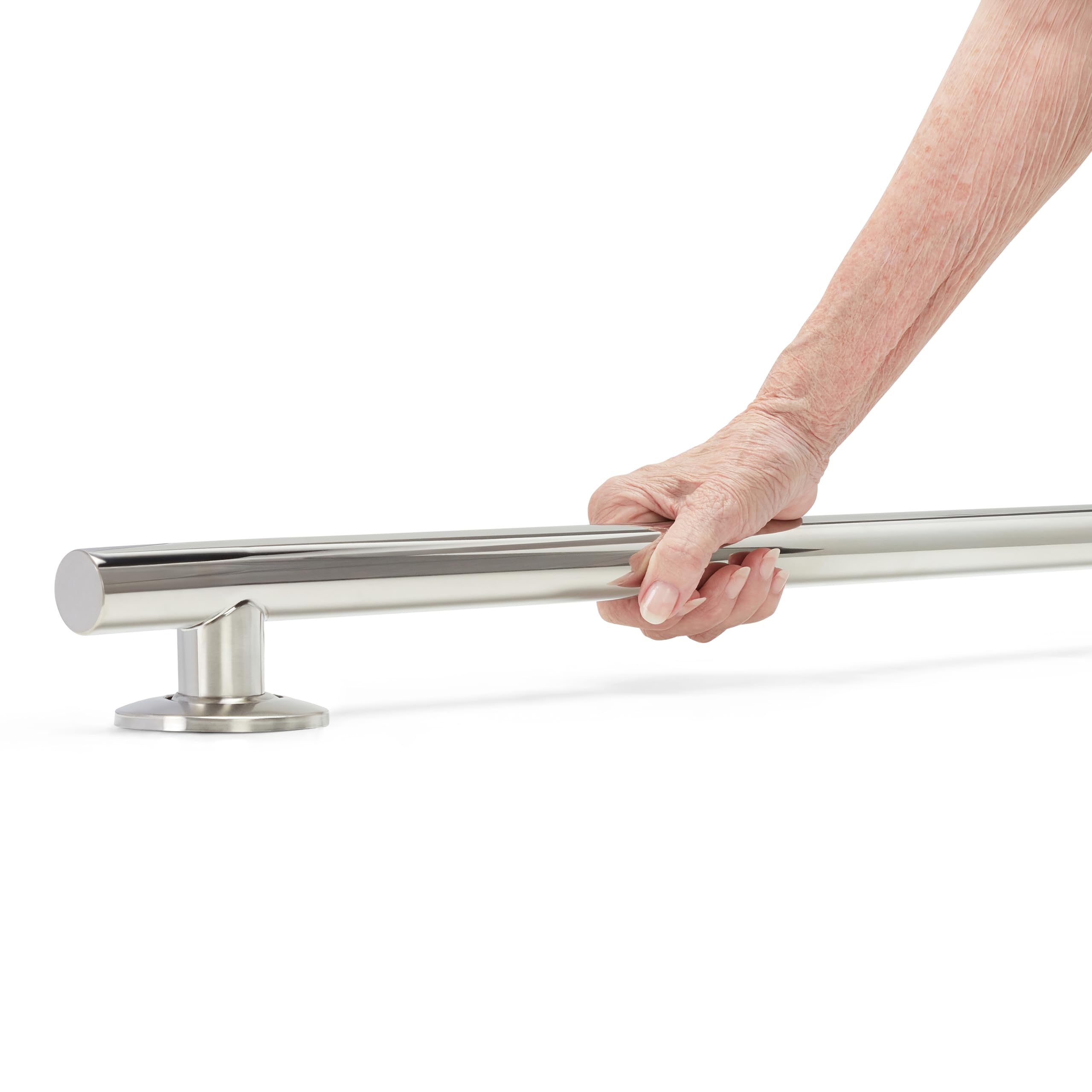 Seachrome Maniglione moderno, in acciaio inox, 45,7 cm, diametro 3,8 cm, con flange nascoste, acciaio lucido