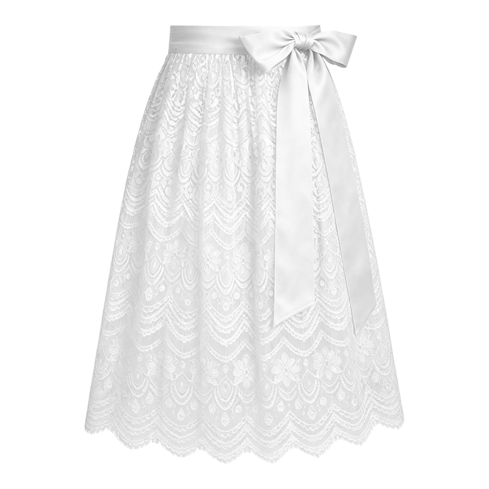 Women's Apron for dirndl costume Half Length Tie Front Style Apron for Oktoberfest Bavarian Costumes