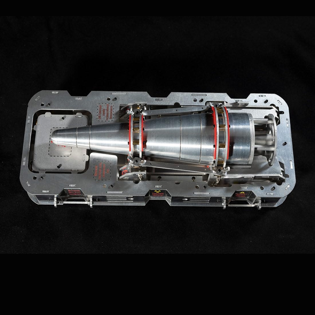 3D Metal Puzzle Model, 1/6 Scale Steampunk Mechanical Modern Russian SS-22 Nuclear Warhead 3D Metal Jigsaw Puzzles Assembly Kits, Home Decor Display for Adults and Teens (98 PCS)