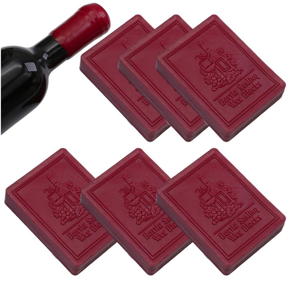 Fituenly Sealing Wax Block for Wine Bottle, High Sealing Performance Wax Seal Kit for Whiskey Liquor Mead, Home Brewing Storage Safe Stamp