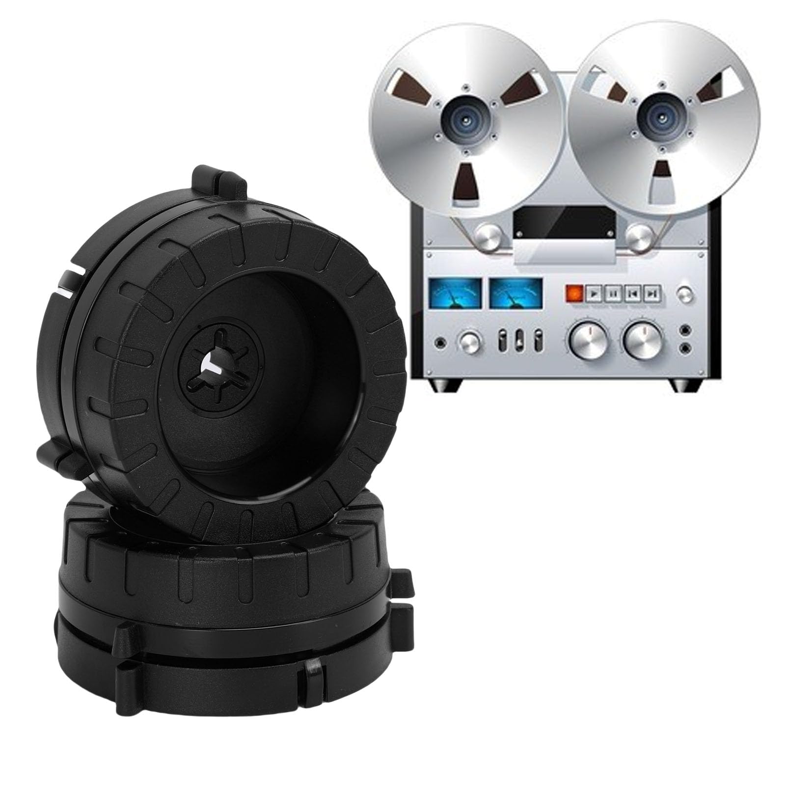 Adattatore per Bobina NAB, Base in Plastica Bloccabile per Registratore a Nastro Reel to Reel, Apriregista per Bobina da 1/4 di Pollice
