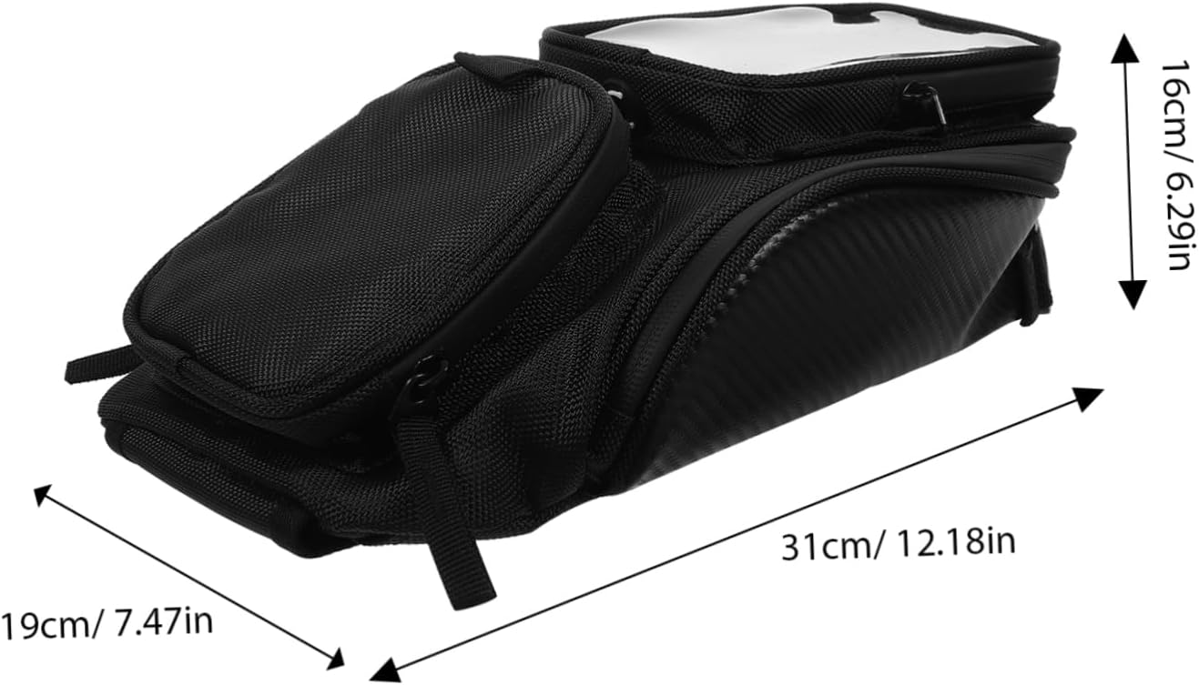 Alipis Motorcycle Tank Bag Magnetic Attachment Storage for Navigation and Headphones Fit for Motorcycle Models and Spacious Design