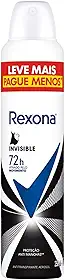 Antitranspirante Aerossol Invisible Rexona 250Ml Leve Mais Pague Menos, Rexona (A embalagem pode variar)