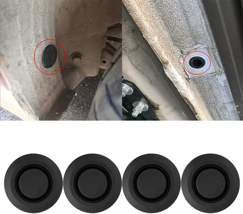4Pcs Car Chassis Dust Plug Car Door Rubber Plug Sealant Screw Hole Tool Cover Waterproof Universal Sealing Tool for Car Wiring Furniture