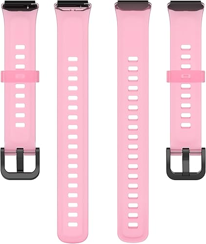 Miniatura 3 de Paquete de 3 correas compatibles con Huawei Band 7 Correa de plástico TPU transparente de repuesto para Huawei Fitness Tracker Band 7