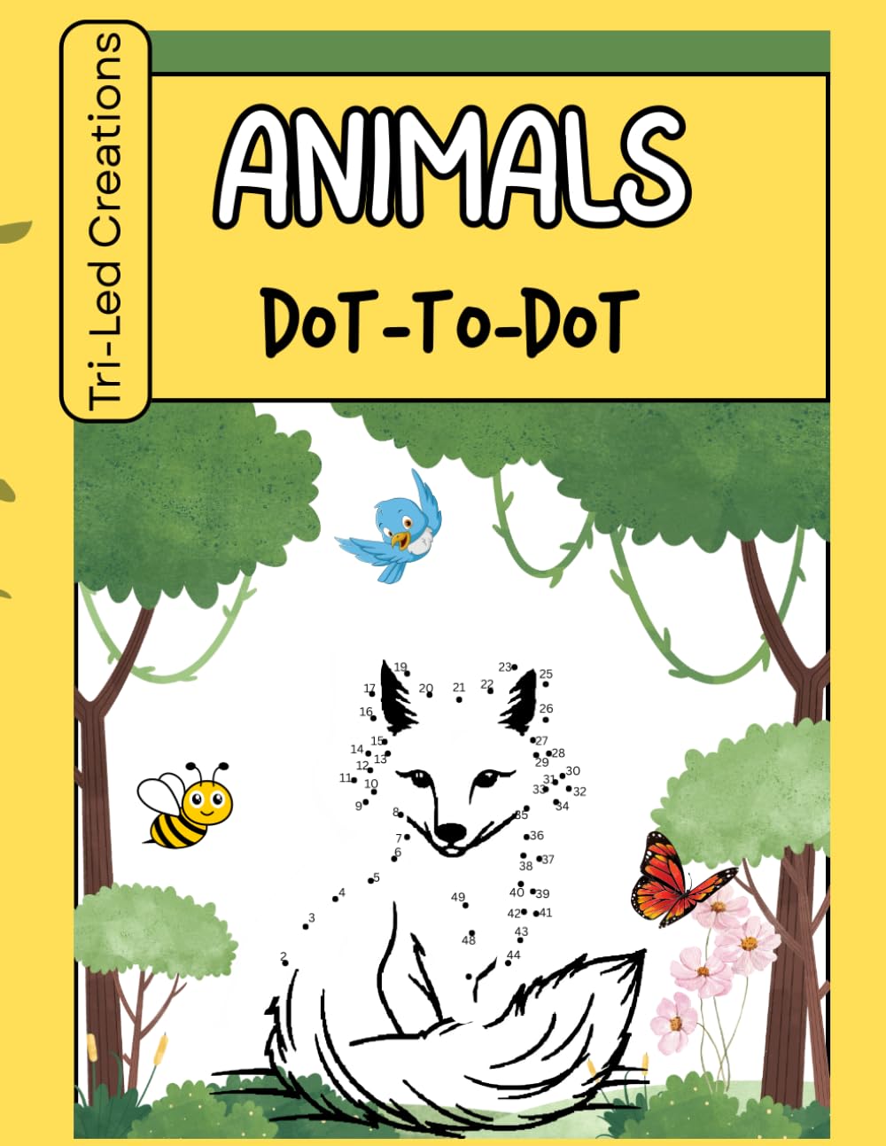 Animals Dot To Dot: Fun Connect the Dots Puzzles with Cute Animal Designs | Activity Book for Learning Numbers, Counting, and Fine Motor Skills