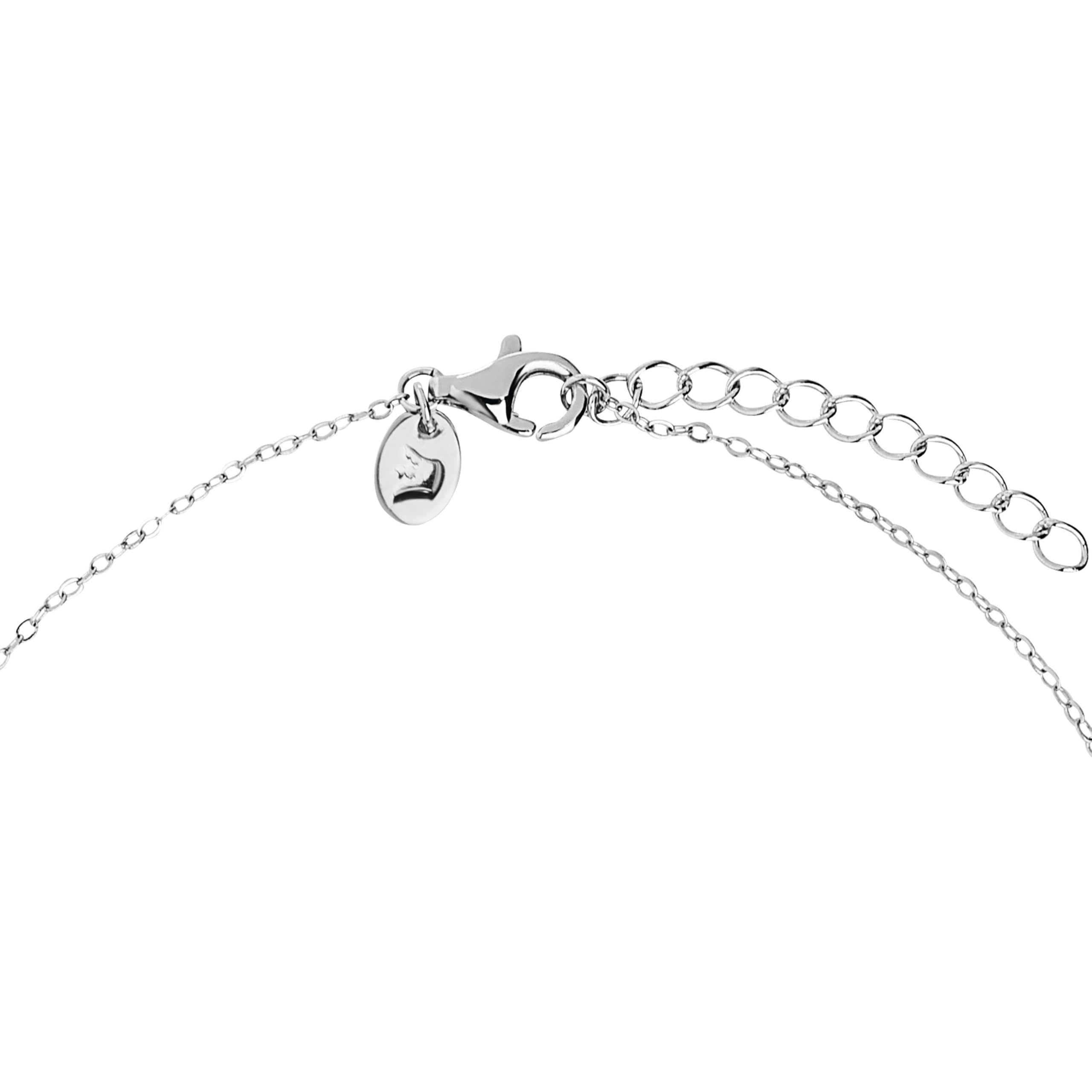 Prinzessin Lillifee Kette mit Anhänger für Mädchen, Sterling Silber 925, 35+3 cm, silber, Muschel-Anhänger, Kinderschmuck, Geschenkidee, kommt in Schmuck Geschenk Box, 2101022