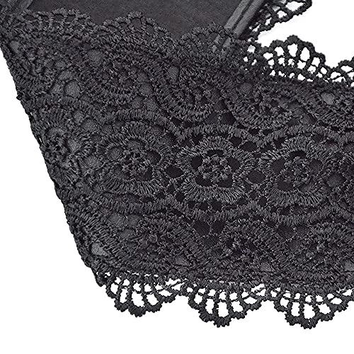 ICSTH Womens Soft Faux Leather Self Tie Wrap Around Obi Waist Band Cinch Belt (Lace 1 blue) - Thumbnail 3