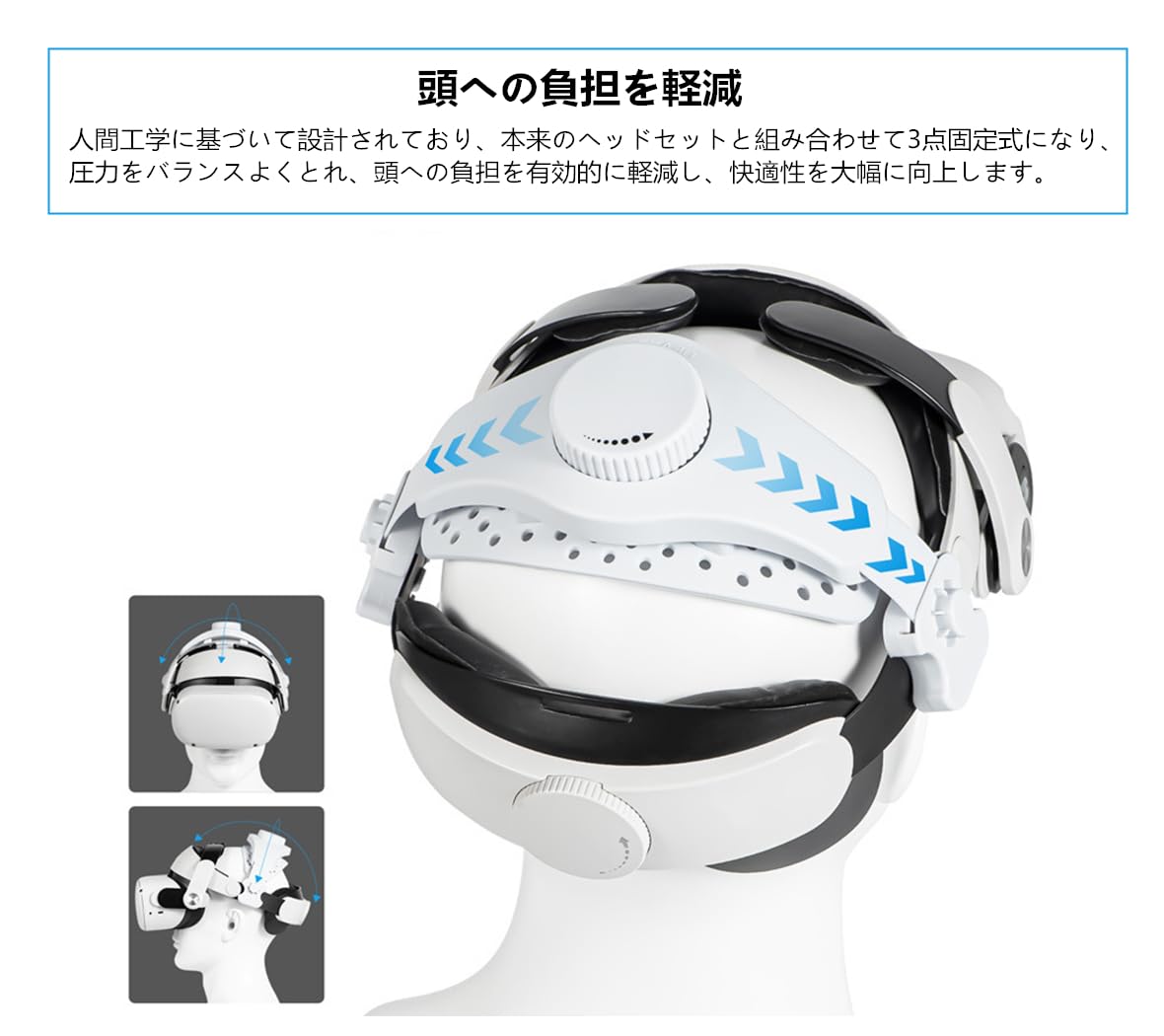 Amazon.co.jp: SHEAWA for Meta Quest 3S/3/2/Pro ヘッドストラップ 頭