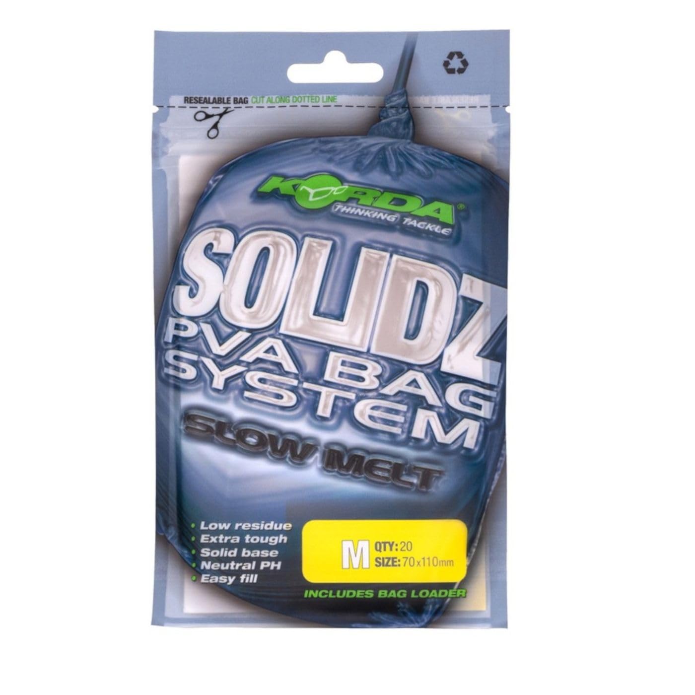 Korda Solidz Slow Melt PVA Bags Choose Size Priced Per Pack