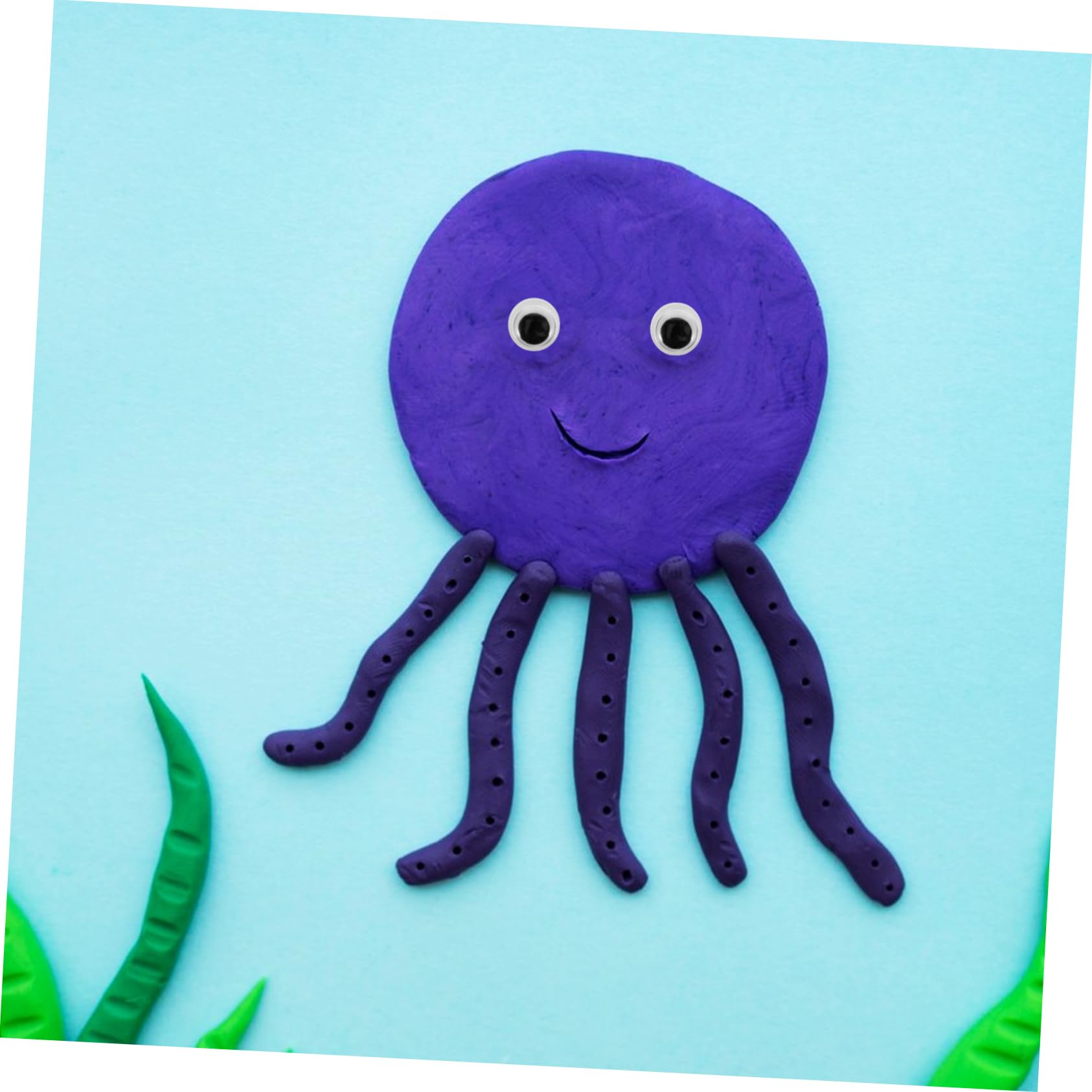 Homoyoyo 400pcs Sticky Googly Eyes for Doll Head Self-Adhesive Eyes for DIY Crafts Decorations