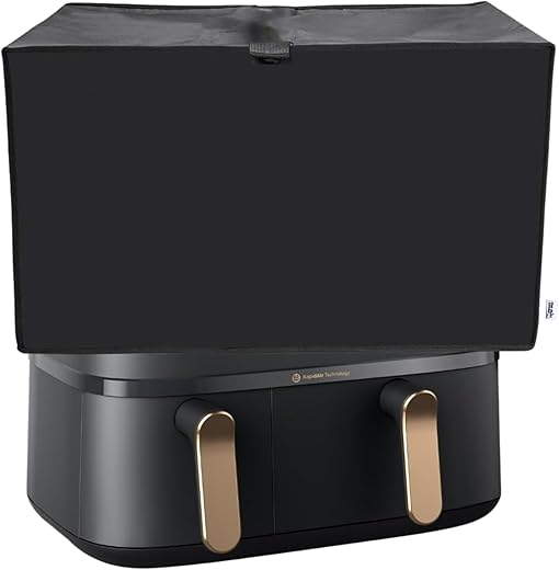 Air Fryer Accessories Waterproof Dust Cover - Compatible with Model Phillips NA352/00 Rapid Air Fryer 9L (Black)