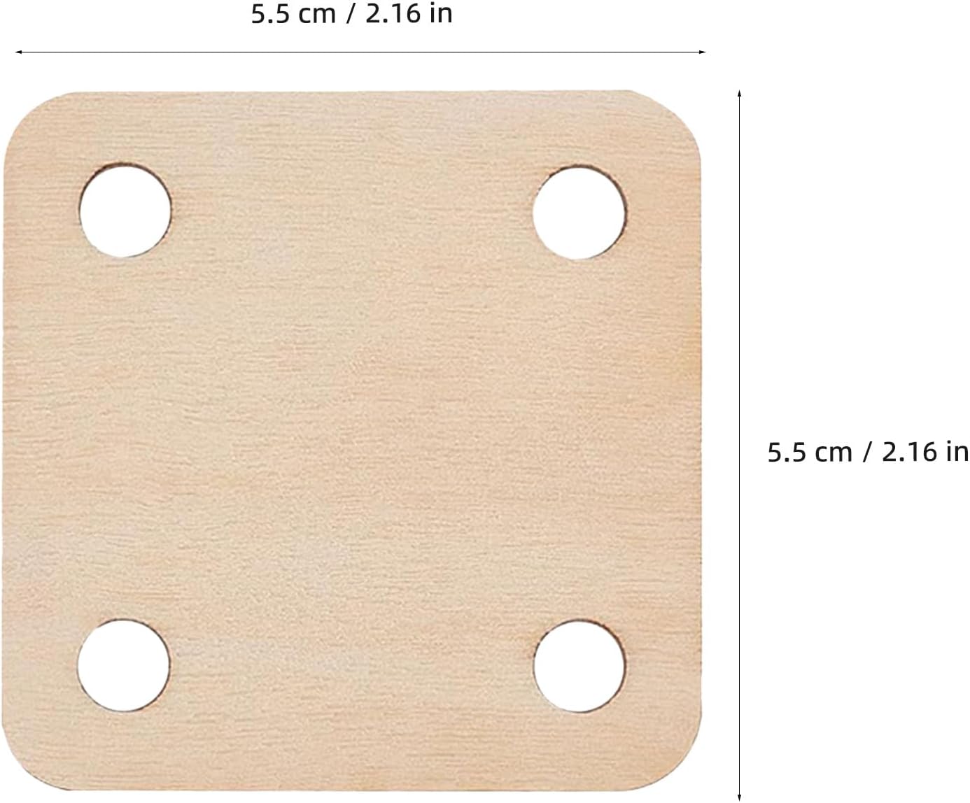 UKCOCO 72pcs Weaving Cards: 2.17x2.17 Inch, 4 Holes Square Loom Cards