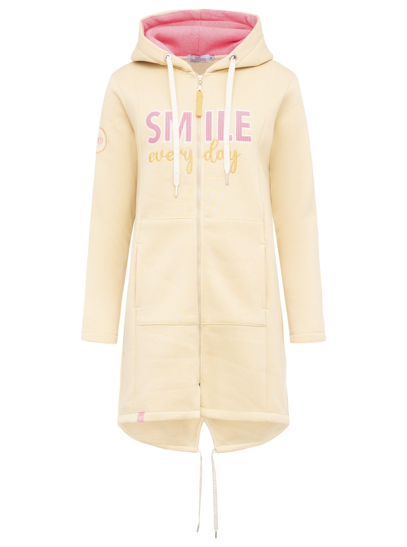 Zwillingsherz Hoodiemantel Hoodiejacke Mantel Pullover Damen Sweatjacke und Kapuzenpullover für Damen – Übergangsstrickjacke Herbst & Wintermode Größe S bis XXL