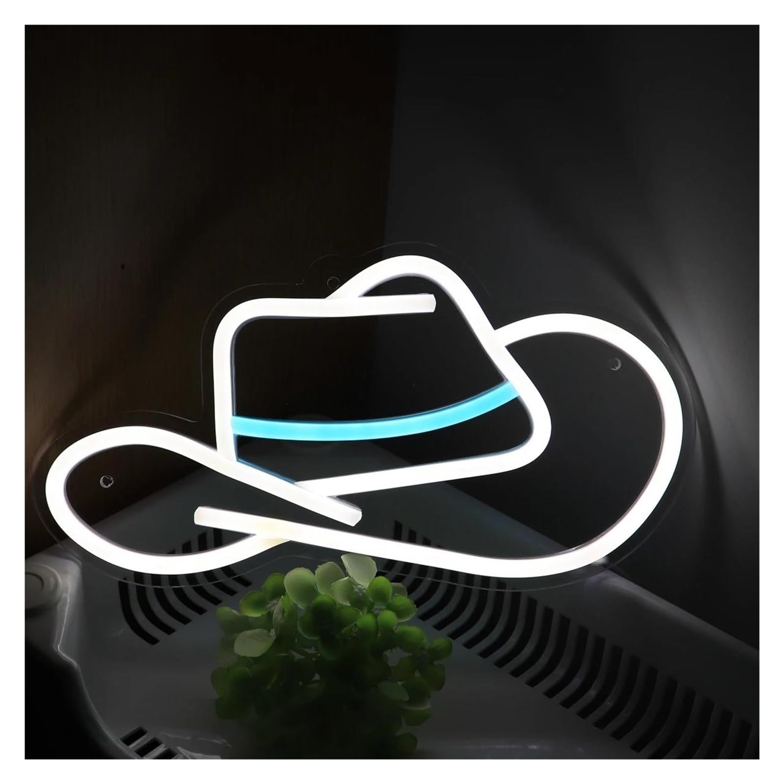 luoliang Illuminazione al neon Cappello da cowboy per insegna per neon per alimentazione per dimmerabile