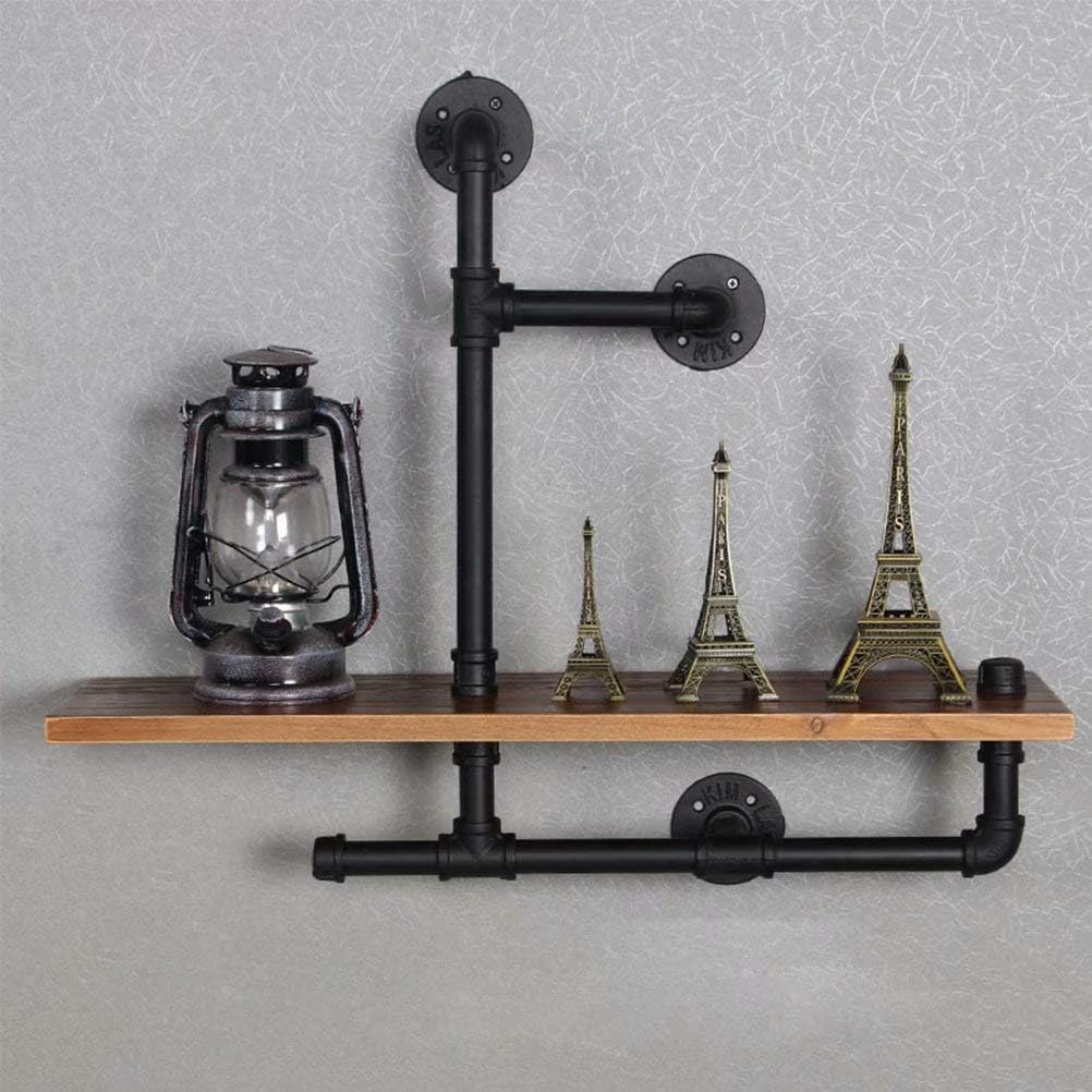Rustic Industrial Scaffolding Board Wall Shelf for Bedroom Living Room Bathroom Kitchen Office Decor
