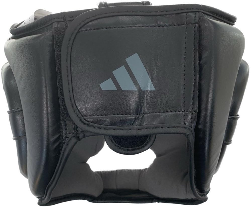 adidas Speed Kopfschutz – optimale Stoßdämpfung – individuell anpassbar – Boxen – Kampfsport – Obermaterial aus Polyurethan – Eva-Schaum – Schwarz