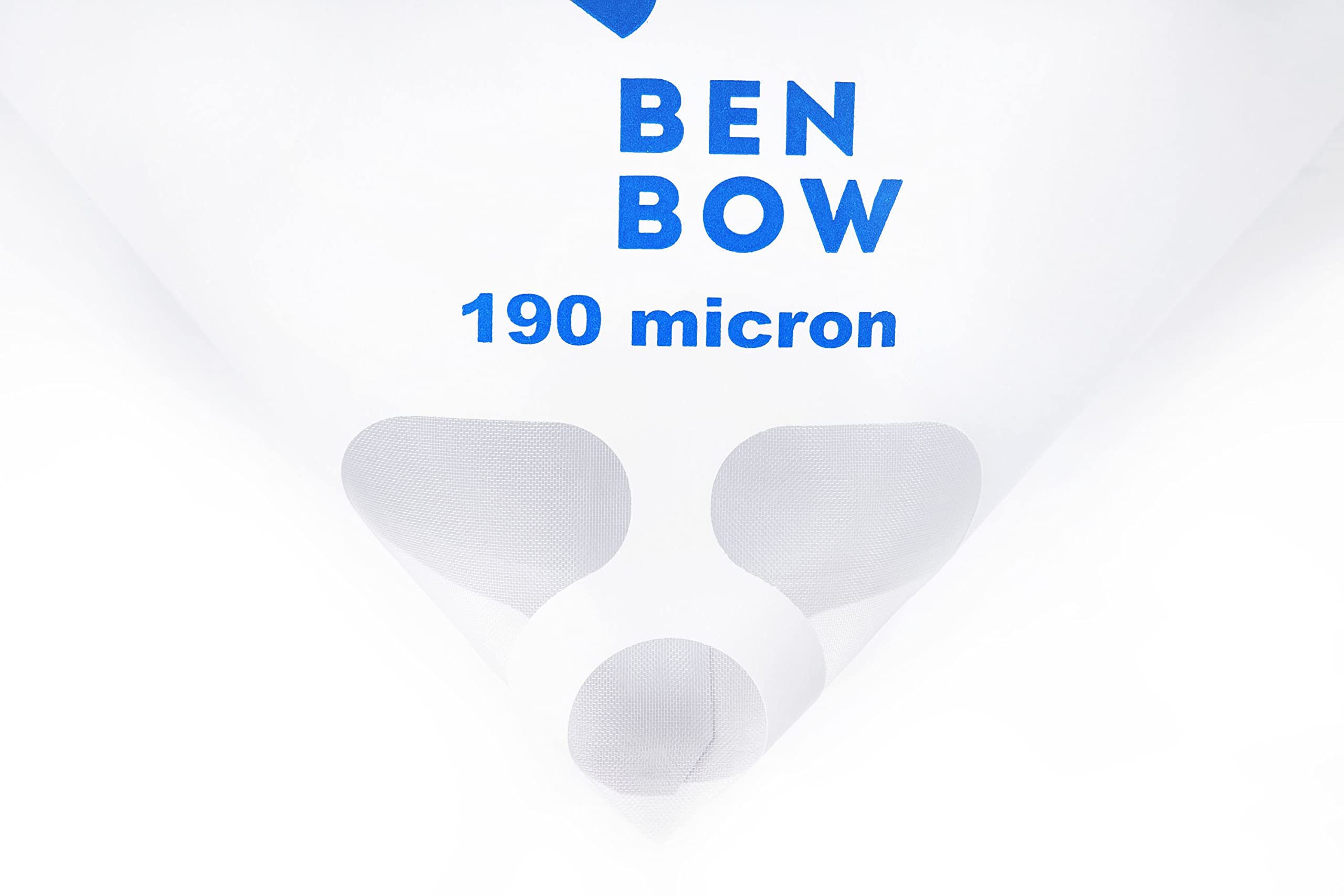 BenBow Sitko do lakieru 190µ x 1000 sztuk – jednorazowy filtr papierowy z tkaniną nylonową – do filtrowania lakierów i farb przed zanieczyszczeniami