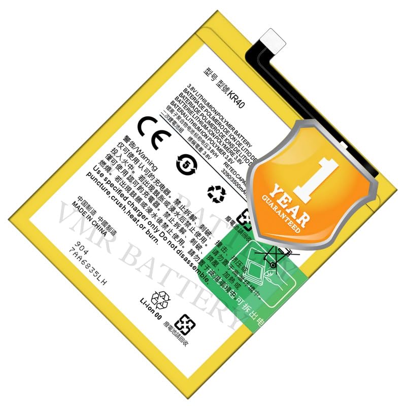 Image of Original KR40 Battery Compatible for Motorola One Vision (Motorola P50) (XT1970-1, XT1970-2) | Motorola One Action (XT2013-1, XT2013-2, XT2013-4) - (3500mAh) - 1 Year Warranty K7
