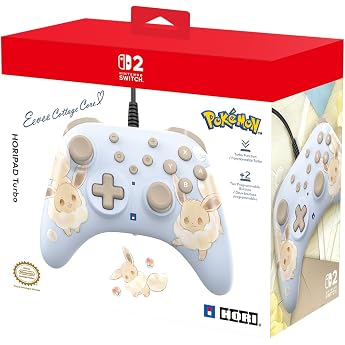 HORI HORIPAD Turbo (Evoli Cottage Core) Kabelgebundener Controller mit Evoli-Design f&uuml;r Nintendo Switch 2 &ndash; Offiziell Nintend