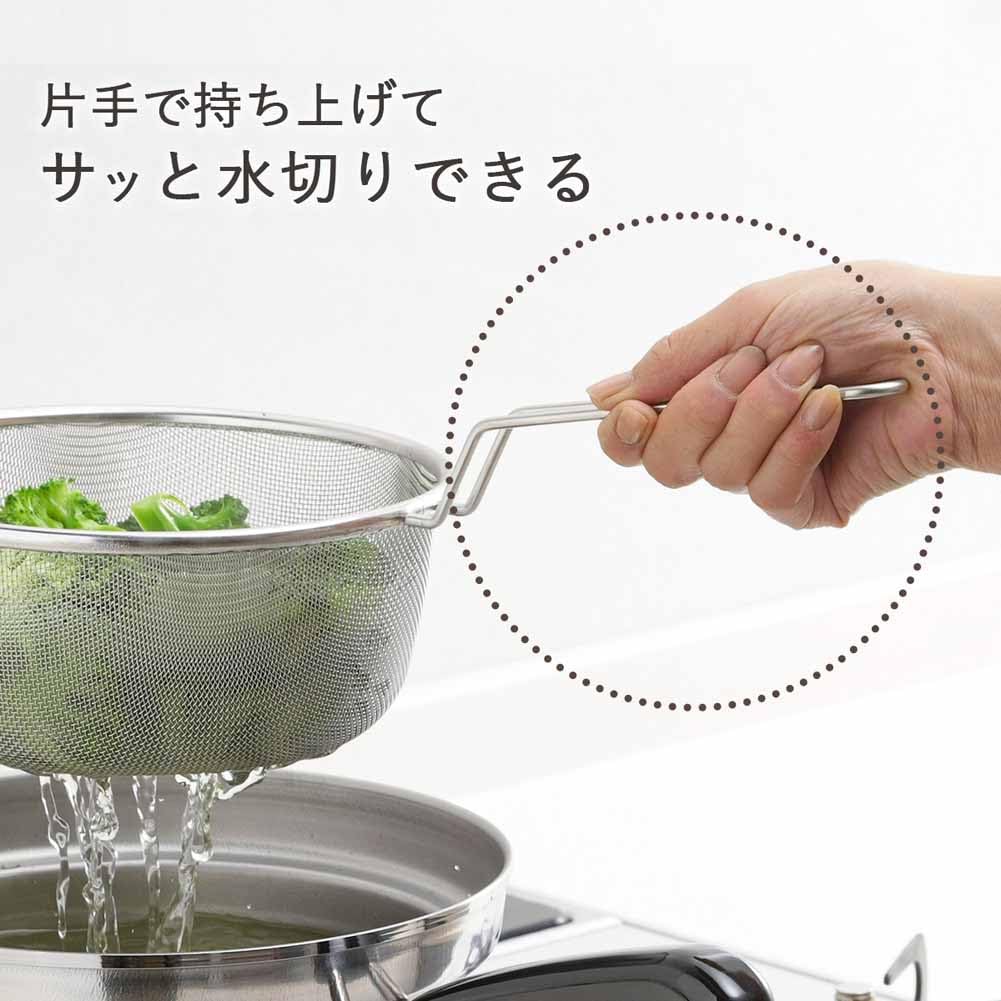 Amazon｜下村企販 片手鍋 ゆで名人 ザル付 20cm 【日本製】 2.4L 直火