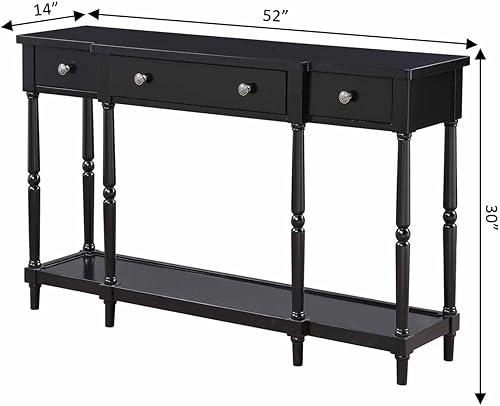 Miniatura 3 de Convenience Concepts Cheyenne - Mesa consola, color negro