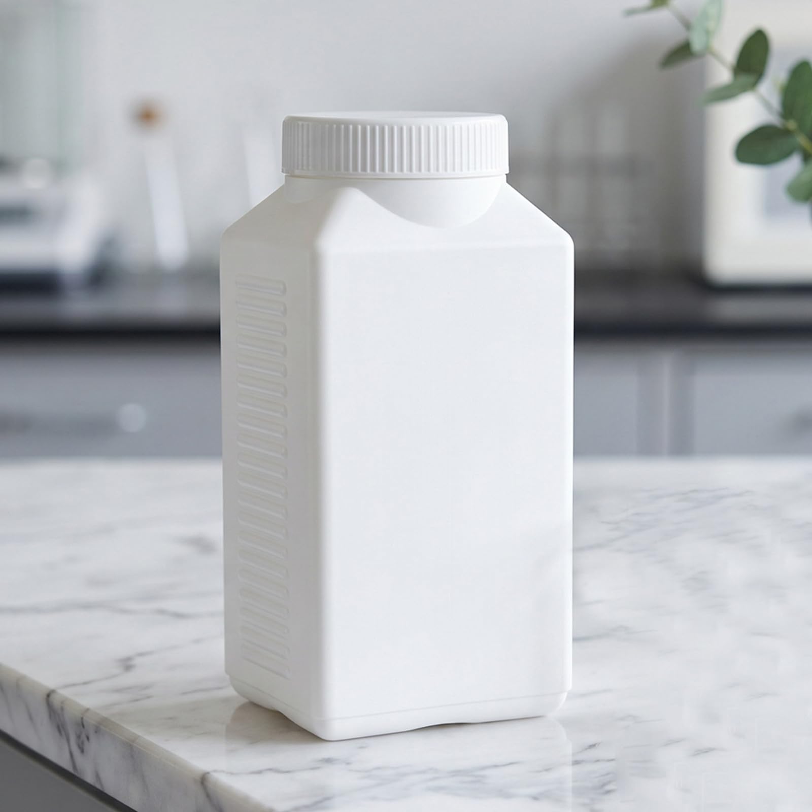 Toddmomy 12 flaconi rettangolari da 1000 ml in HDPE per prodotti chimici - Contenitori per reagenti da laboratorio - Contenitori in plastica per reagenti per la dispensazione di soluzioni e campioni