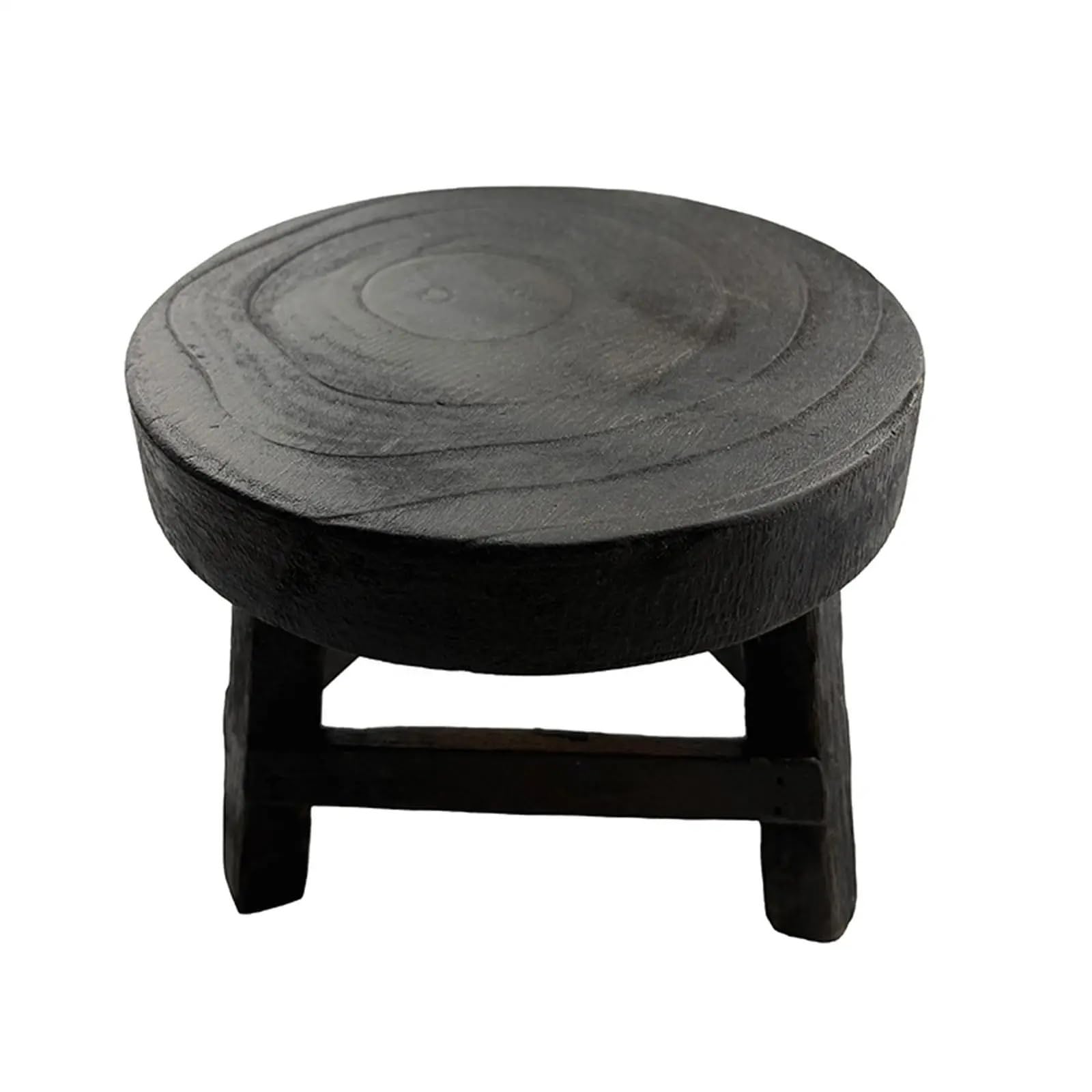 Ewuhyfp One Color Plant Pot Stand Adjustable Wooden Plant Stool Flowerpot Riser Indoor Plants Holder Vintage Decorative Stand For Office Desktop Veranda