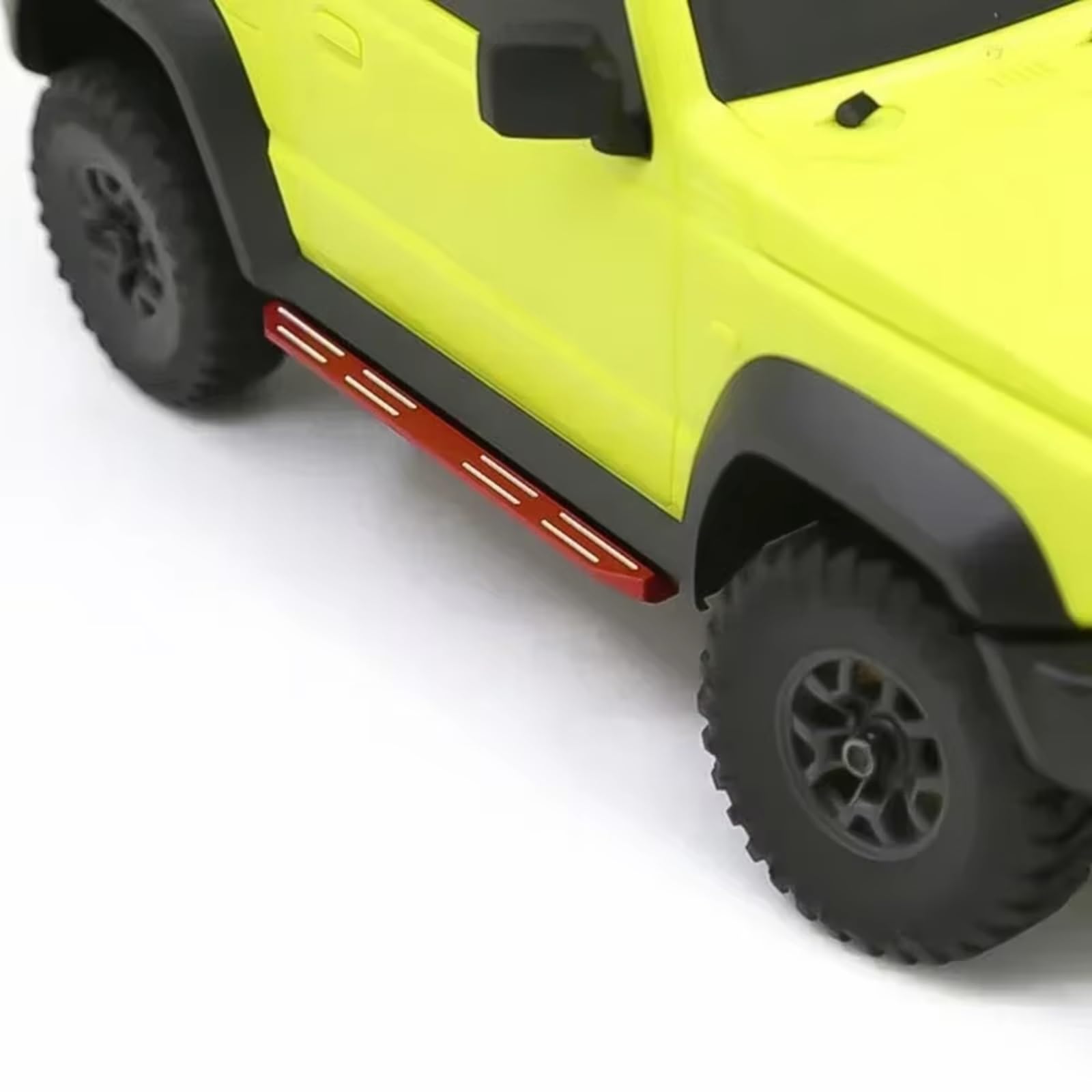 Ricambi Modellini RC Per Suzuki Per Jimny 1/16 Rc Crawler Car Parts Pedali Laterali In Metallo Accessori Di Aggiornamento Giallo Rosso Nero(Red)