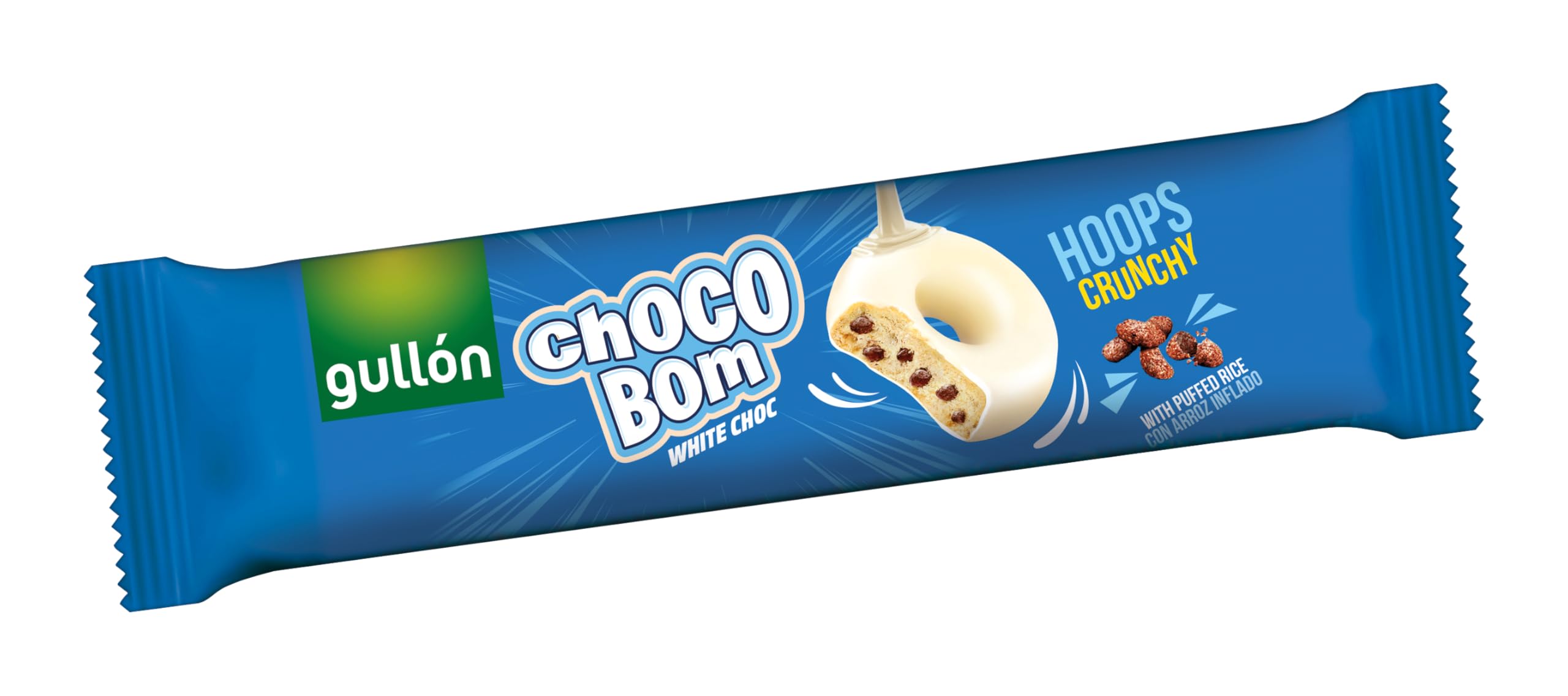 Galletas Gullón Choco Bom Hoops Chocolate Blanco 128g