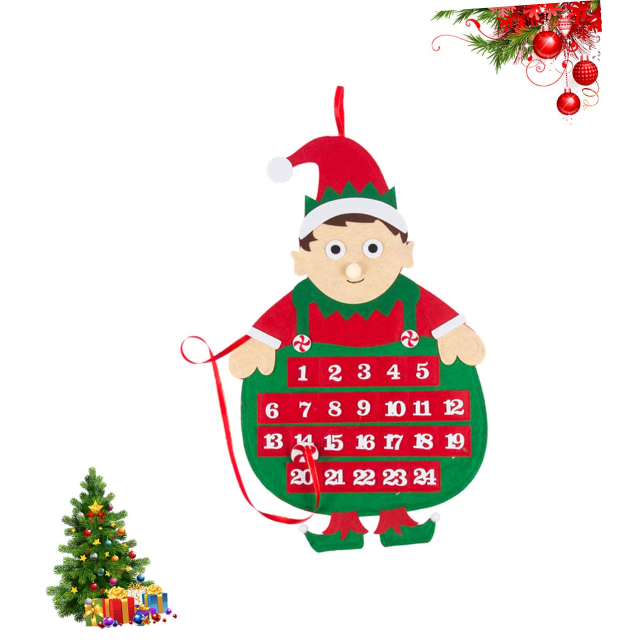 Cabilock 3 Adorabili Decorazioni Natalizie Per Il Calendario Del Conto Alla Rovescia Ornamenti Festivi Per La Casa