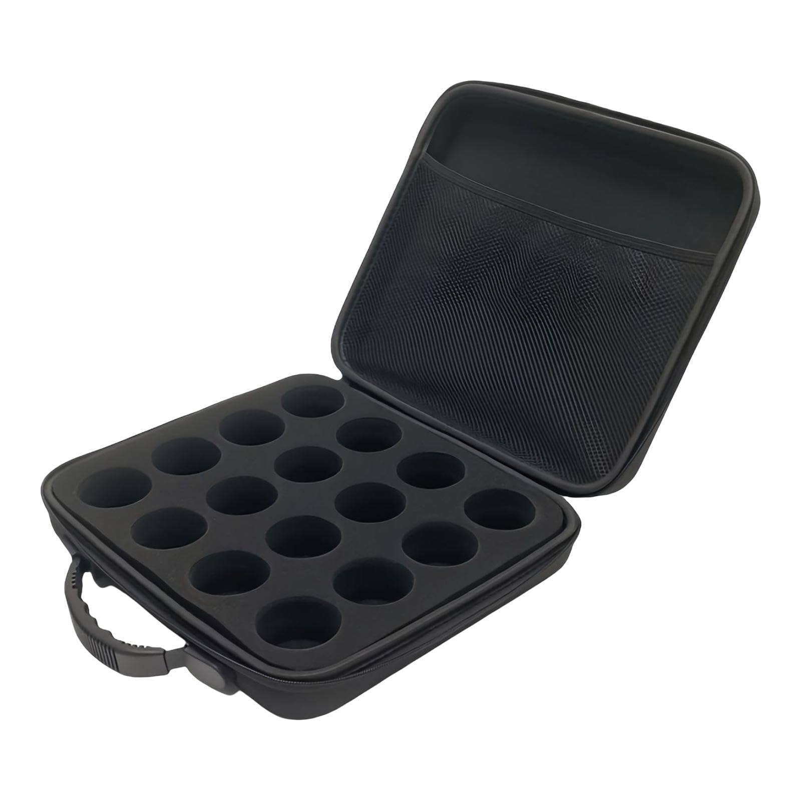 Harilla Estuche de Transporte para Bolas de Billar, Caja de Almacenamiento, Ligero, Cremallera, Acolchado