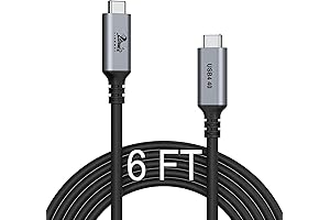 LIONWEI Thunderbolt Cable 3.3ft: Thunderbolt to Thunderbolt Cable 40Gbps