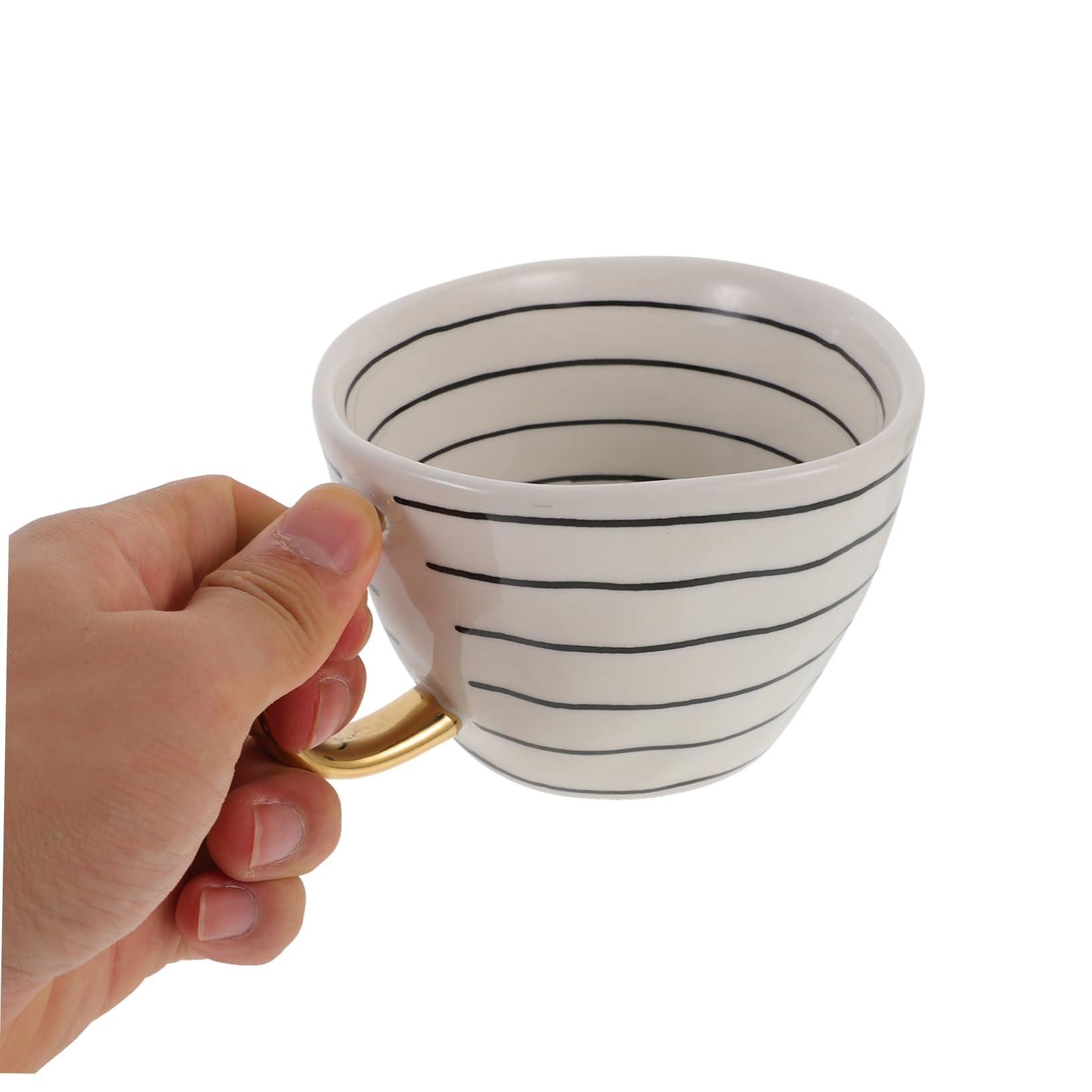 Taza de té de cerámica, tazón Grande para Servir, Taza de café de Porcelana, Taza de café Helado, Vaso para expreso con Leche, Taza de cerámica Irregular, Taza para Bebida navideña
