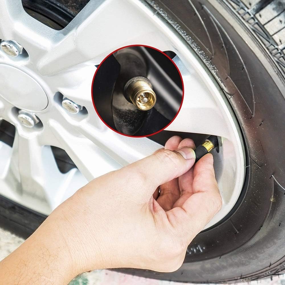 ACCRETION TR413 Rubber Snap-in Tire Valve Stem (Set of 4) : Automotive