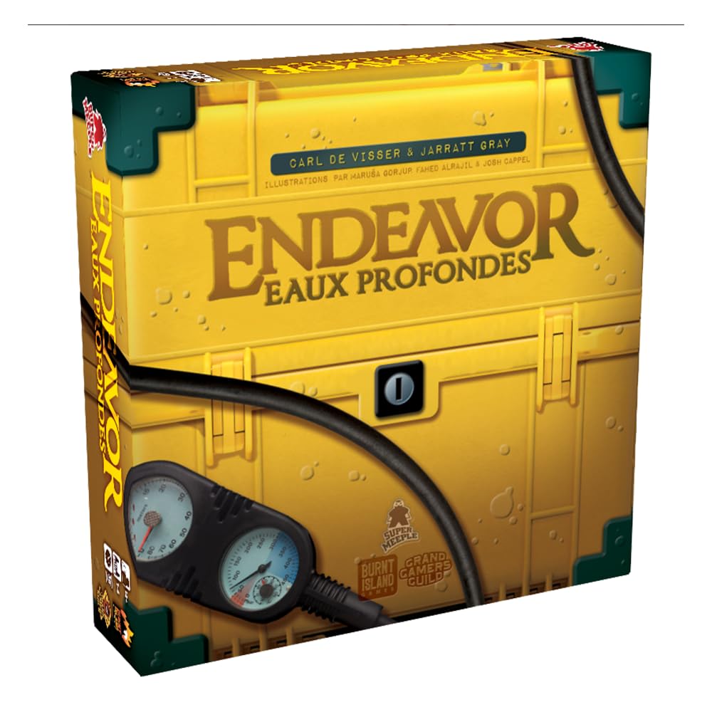 Super Meeple - Endeavor – Eaux Profondes – Jeu de société – Version Française - 1 à 4 joueurs - A partir de 14 ans