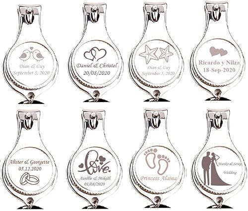Miniatura 4 de 10 unidades de abrebotellas personalizadas, cortaúñas, llavero versátil y duradero, regalos de fiesta privados personalizados para bodas,