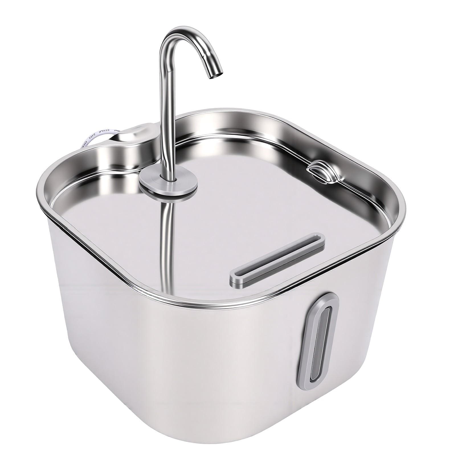 XUMIUZIY Fuente de Agua para Gatos de Acero Inoxidable 2.2L (2.2L Enchufe