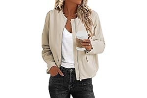 Casual Lightweight Women's Zip-Up Spring Jacket: Elevate Your Style in 2024